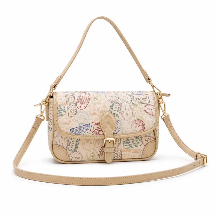 Borsa Tracolla ALV by Alviero Martini con Stampa Passport - ALVB7125